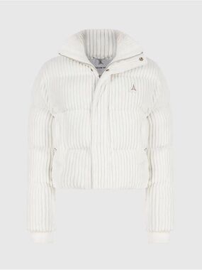 Maniere de voir textured Knit Puffer Jacket - White
